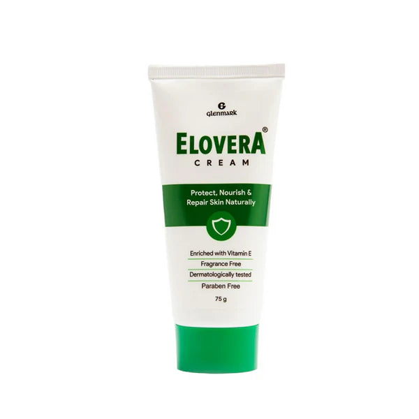 Glenmark Elovera Moisturising Cream For Dry Skin - 75 gm