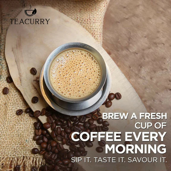 Teacurry South Indian Filter Coffee (100% Arabica Ground Coffee) for Authentic South Indian Taste - Kaapi Coffee - 50 gm