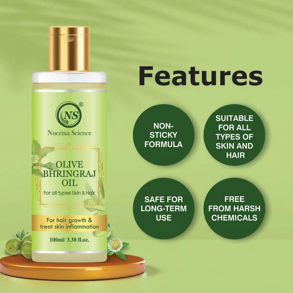 Nuerma Science Olive Bhringraj Oil - 100 ml
