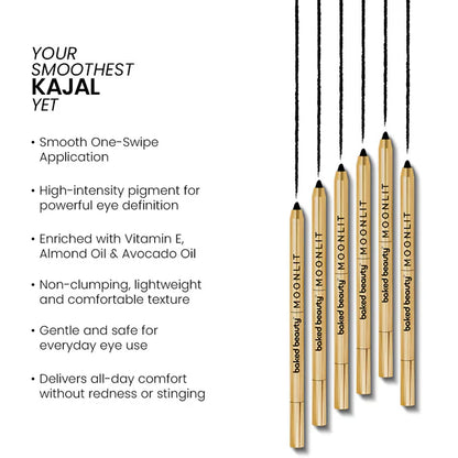 Baked Beauty Moonlit Supreme Kohl Pencil (Black) - 1.5 gm