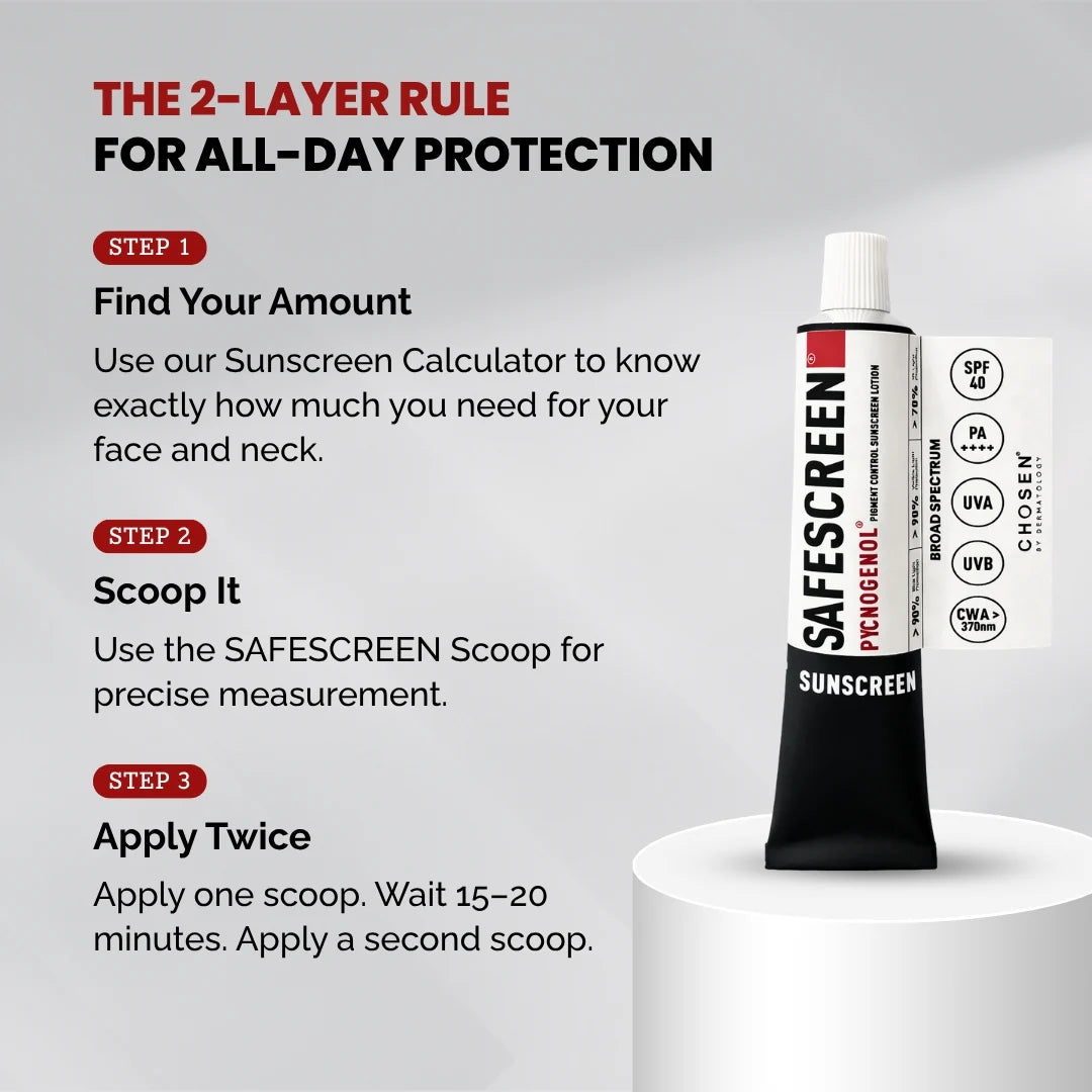 Chosen Safescreen Pycnogenol Pigment Control Sunscreen Lotion Spf 50+ - 40 ml