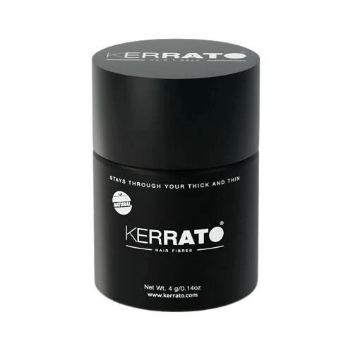 Kerrato Hair Fibres For Thinning Hair (Natural Black) - 4 gm