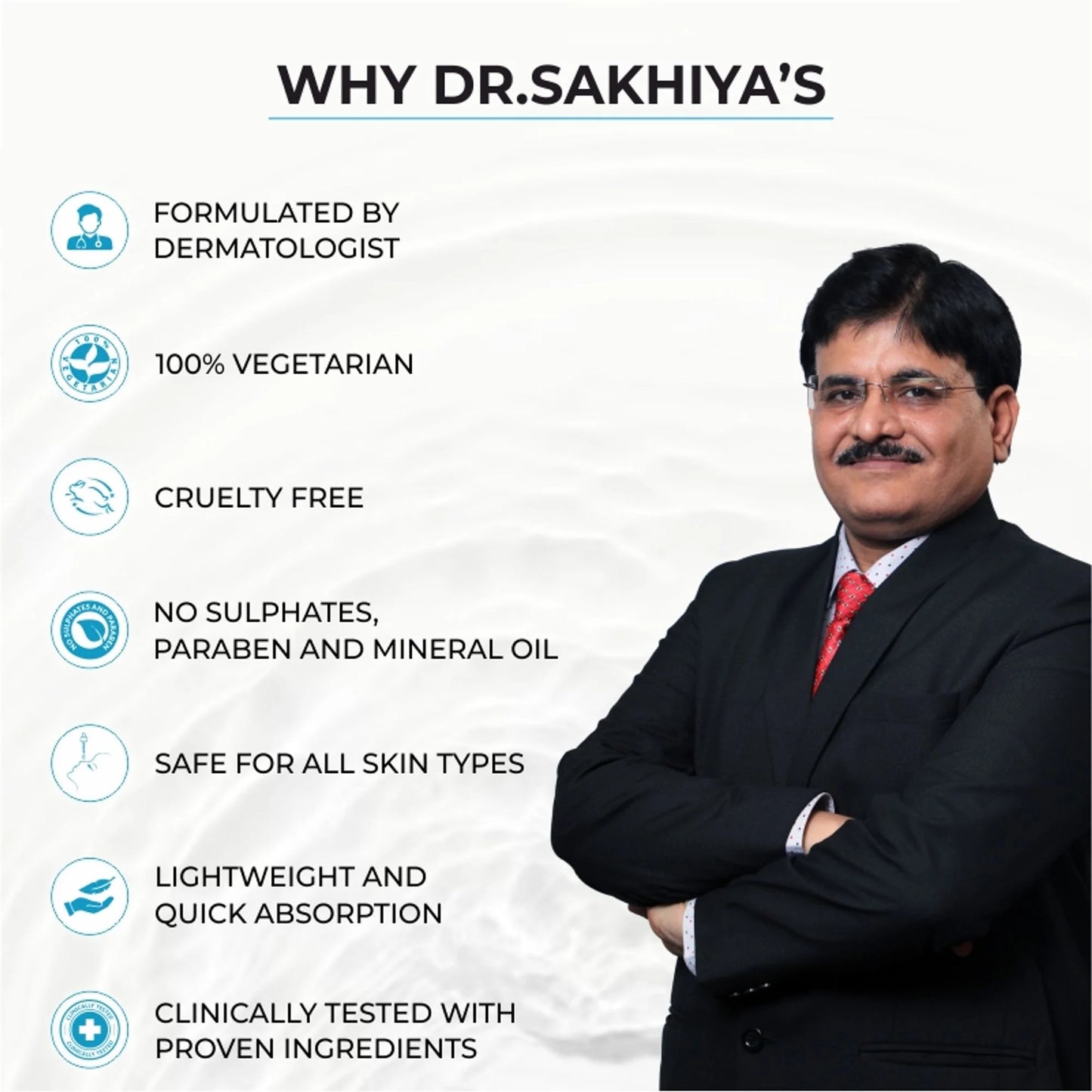 Dr.Sakhiya Ultra Hydrating Face Moisturizer Lightweight Daily Hydration for All Skin Types - 50 gm