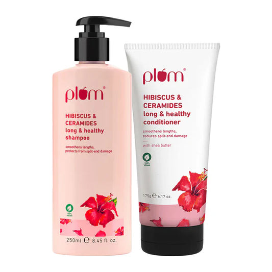 Plum Hibsicus & Ceramides Shampoo and Conditioner Duo Combo - combo