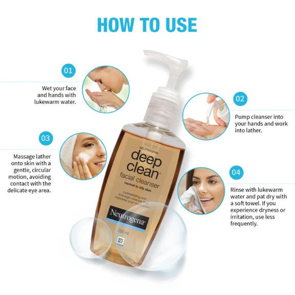 Neutrogena Deep Clean and Hyaluronic Acid Serum Combo - combo