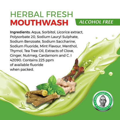 Kp Namboodiri's Herbal Fresh Mouth Wash - 250 gm