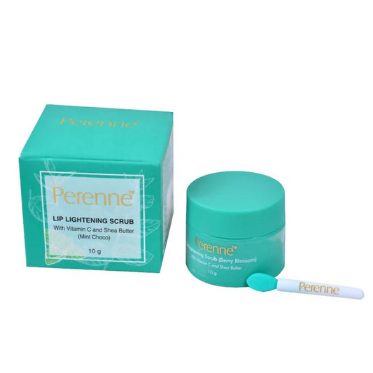 Perenne Lip Lightening Scrub With Vitamin C & Shea Butter - Mint Choco - 10 gm