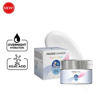 Faces Canada Comfy Glow 2% Kojic Acid Night Cream - 25 gm
