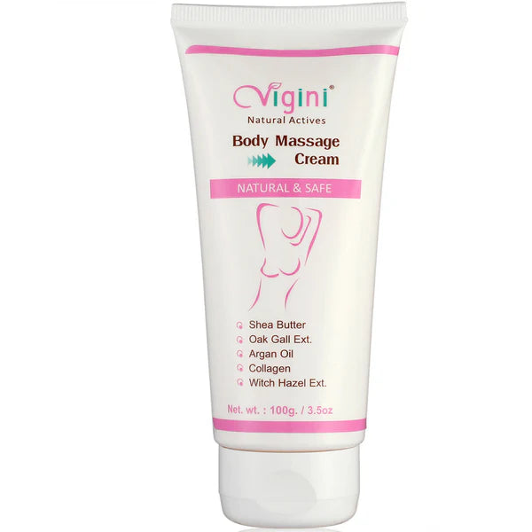 Vigini Natural Actives Bust Breast Body Toner Firming Massage Oil Cream - 100 gm