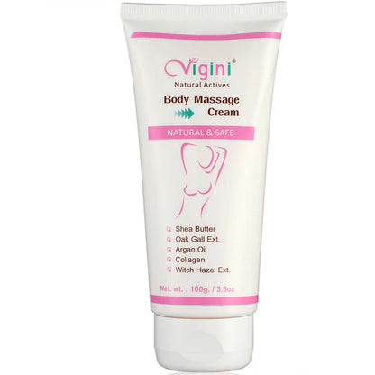 Vigini Natural Actives Bust Breast Body Toner Firming Massage Oil Cream - 100 gm