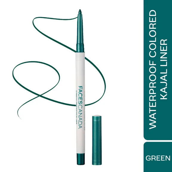 Faces Canada Ultime Pro Twist Eye Kajal Liner - Green 06 - 0.35 gm