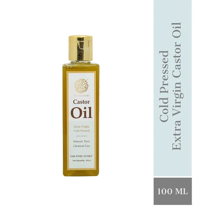 The Pure Story Natural Cold Pressed Castor Hair Oil - 100 ml