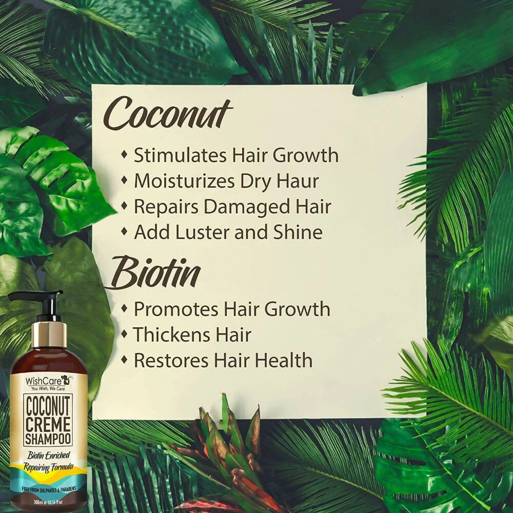Wishcare Coconut Crème Shampoo - 300 ml