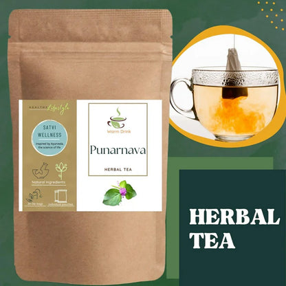 Satvi Wellness Punarnava Herbal Tea Bags - 20 Tea bags