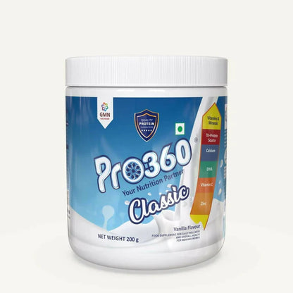 Pro360 Classic Daily Wellness Family Protein Health Drink Supplement Powder - 200 gm