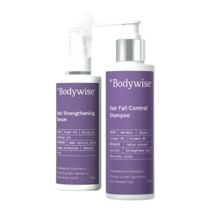 BeBodywise Hair Strengthening Serum and Hair Fall Control Shampoo - Combo