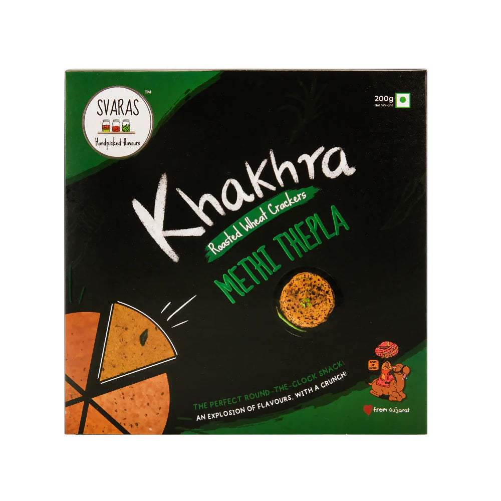 Svaras Methi Thepla Khakhra