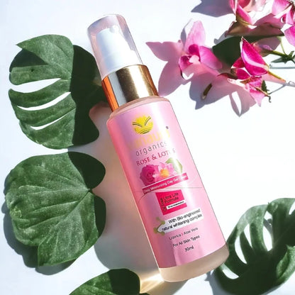 Rose and lotus Deep moisturizing day gel cream With Bio engineered natural whitening complex (All skin types) 30 ML
