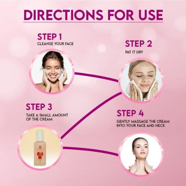 Rose and lotus Deep moisturizing day gel cream With Bio engineered natural whitening complex (All skin types) 30 ML