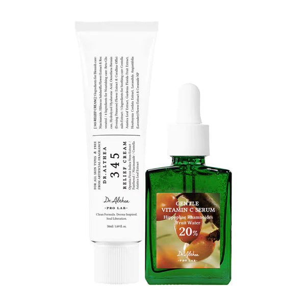 Dr.Althea Gentle Glow Duo Gentle Vitamin C Serum & 345 Relief Cream - combo
