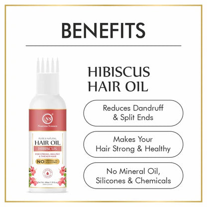 Nuerma Science Hibiscus Hair Oil for Stronger Hair - 100 ml