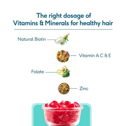 HK Vitals Biotin Gummies - 60 Gummies - Strawberry