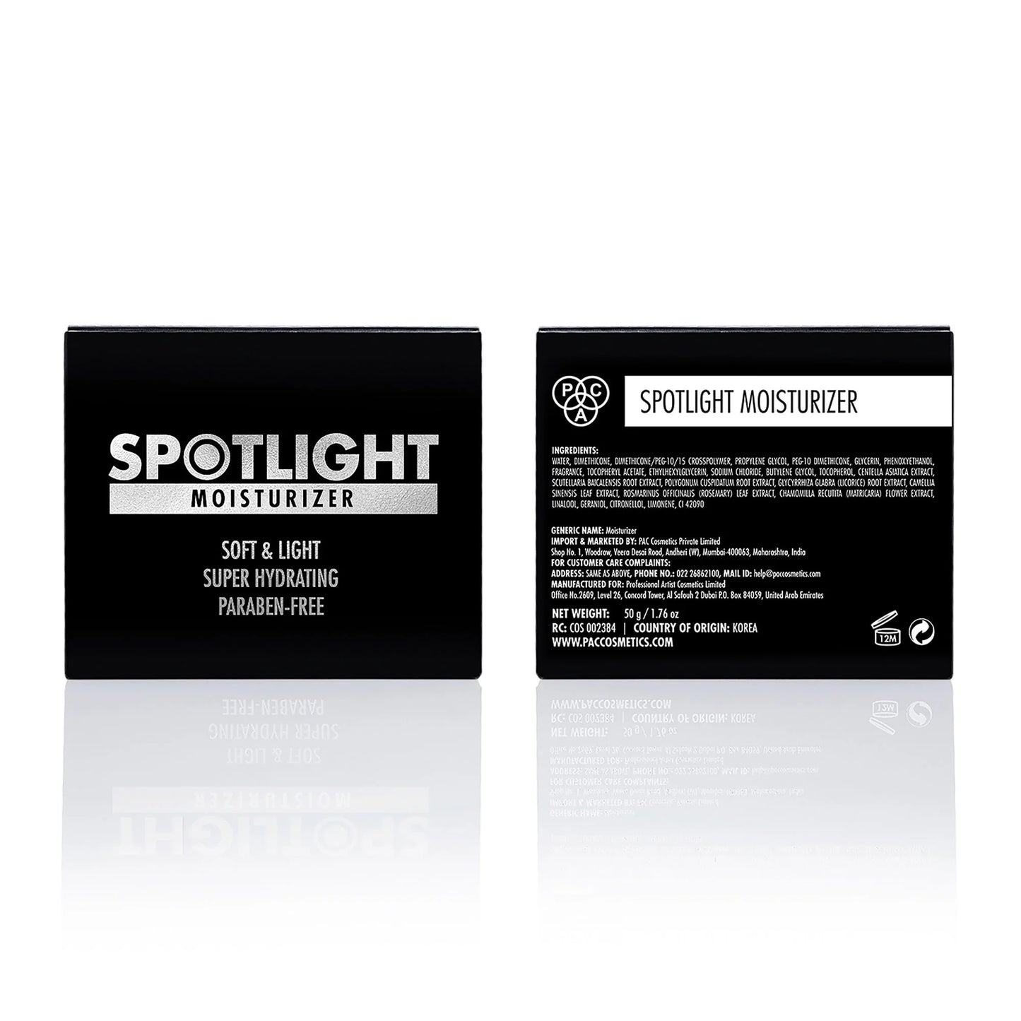 PAC Studio Spotlight Moisturizer - Quick Absorbing Formula, Keeps Skin Hydrated, Dewy & Plump All Day - 50 gm