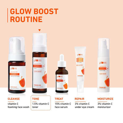 Plum 1.5% Vitamin C Toner with Mandarin for Glowing Skin - 100 ml