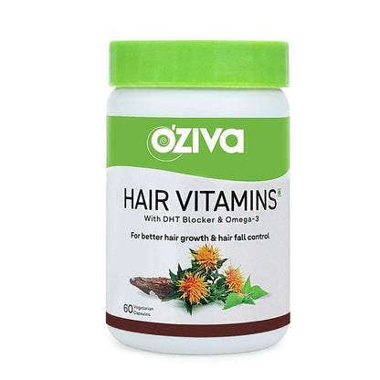 OZiva Hair Vitamins (With Biotin, Iron & Vitamin E) -60 caps