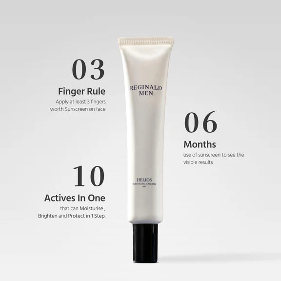 Reginald Men Sunscreen SPF 50 PA++++ Brightening & Moisturising