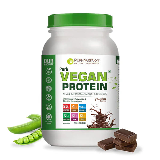 Pure Nutrition Pure Vegan Protein Powder - 1 kg - Chocolate
