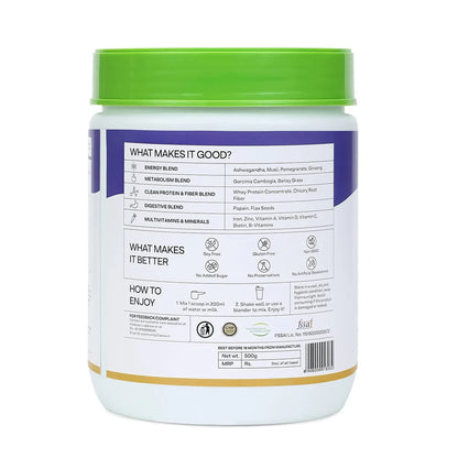 OZiva Nutritional Meal For Men -16 Servings- 500 gm