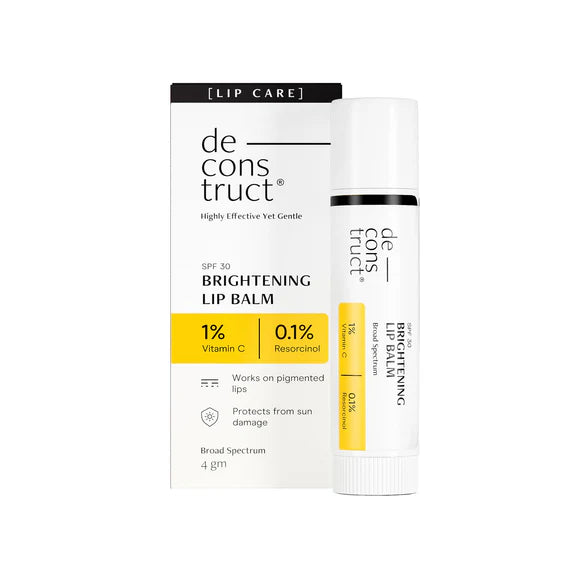 Deconstruct Brightening Lip Balm with SPF 50 - For Dark, Pigmented, Dry, Flaky Lips - 4 gm