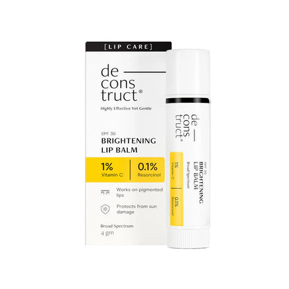Deconstruct Brightening Lip Balm with SPF 50 - For Dark, Pigmented, Dry, Flaky Lips - 4 gm