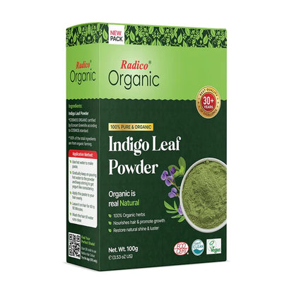 Radico Organic Indigo Leaf Powder Hair Color - 100 gm