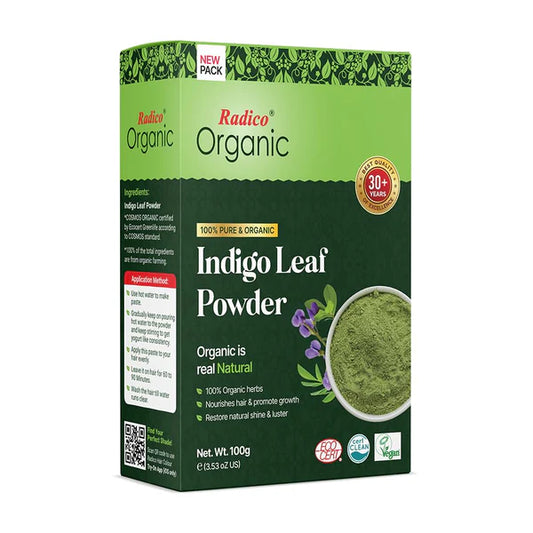 Radico Organic Indigo Leaf Powder Hair Color - 100 gm