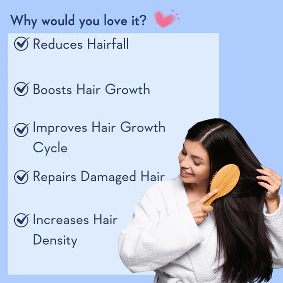 Wishcare Hair Growth Serum Concentrate With 3% Redensyl, 4% Anagain, Rice Water, Biotin - Pack of 1 - 100 ml