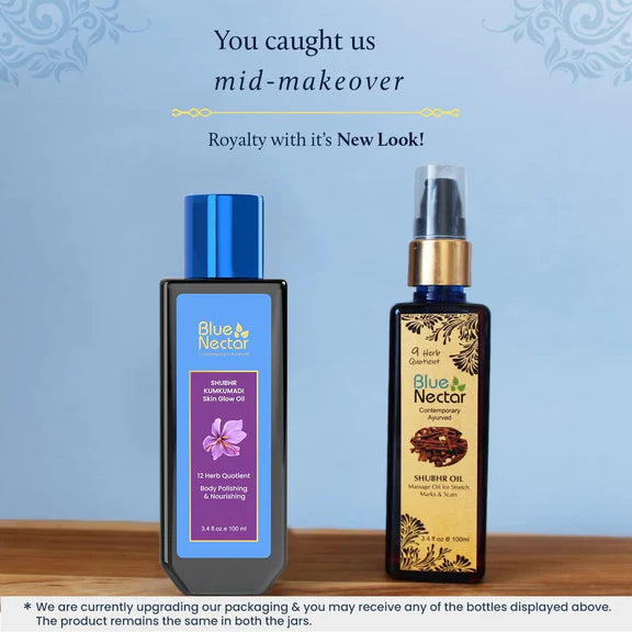 Blue Nectar Shubhr Massage Oil for Stretch Marks Scars - 100 ml