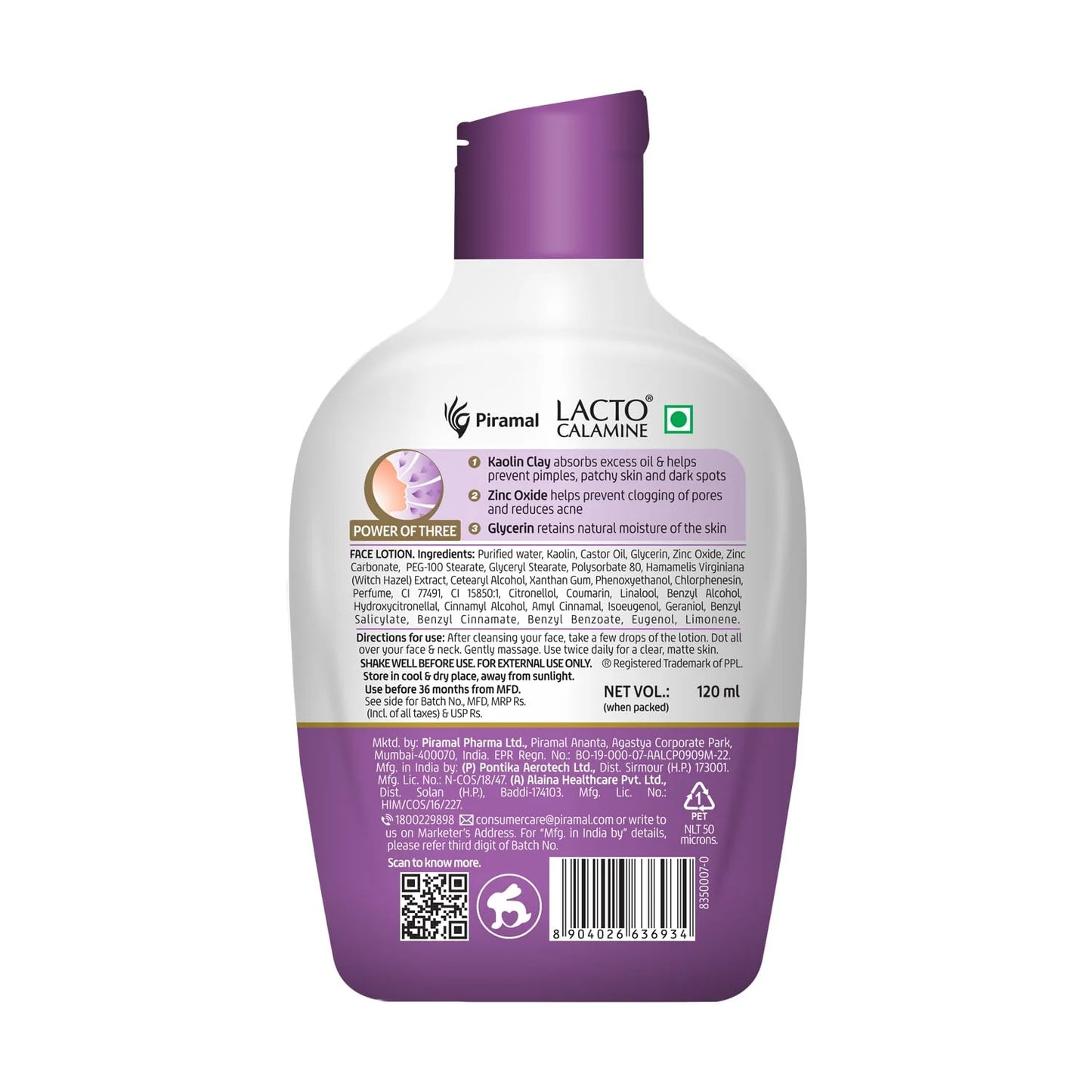 Lacto Calamine Face Lotion - 60 ml
