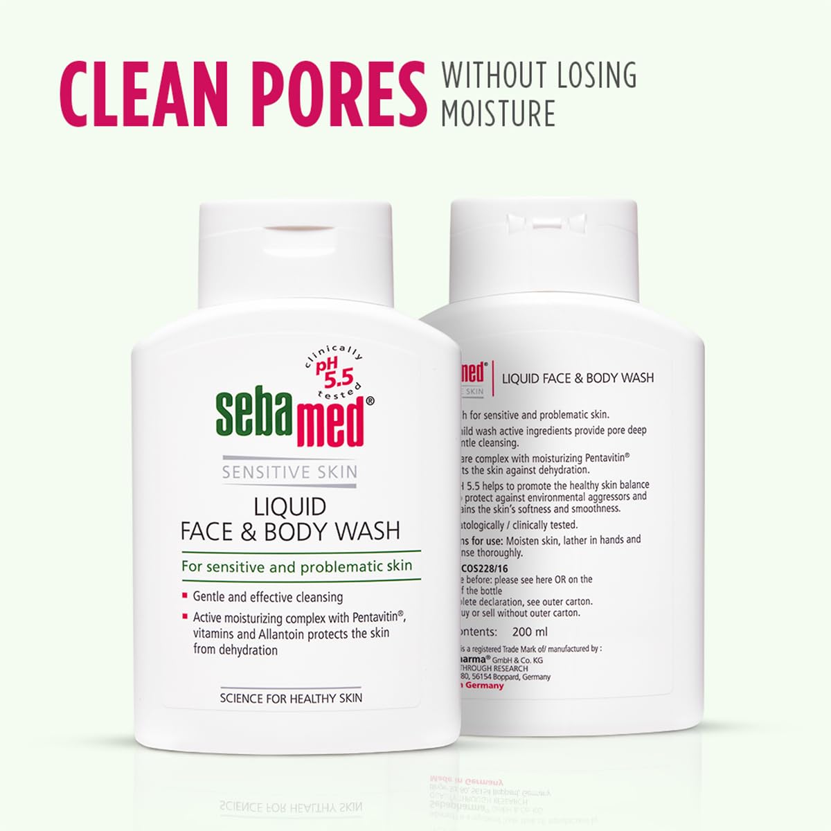 Sebamed Liquid Face and Body Wash 200ml | for All Skin Types