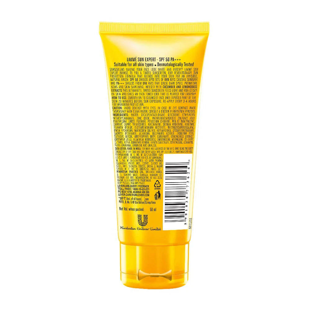 Lakme Sun Expert Tinted Sunscreen 50SPF - 50 Gm