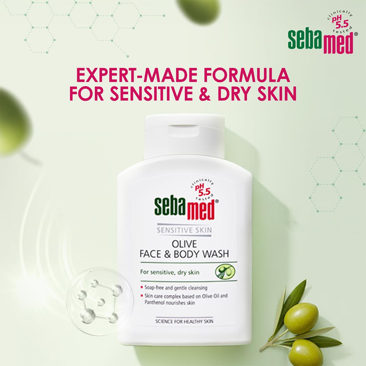 Sebamed Olive Face & Body Wash | 200 ml