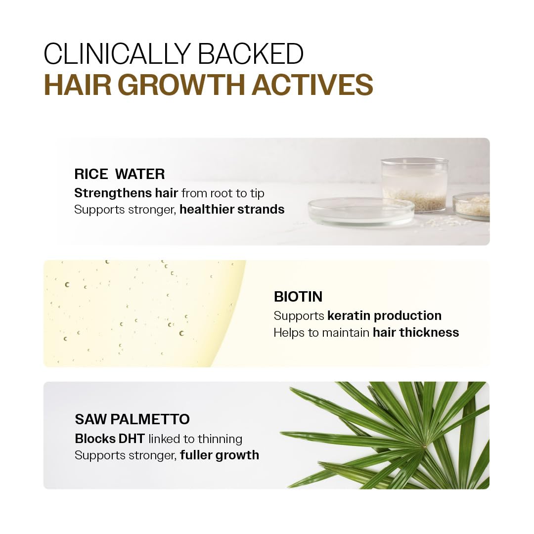 Bare Anatomy Advanced Hair Growth Serum Roll-On with Redensyl, Rosemary & Rice Water