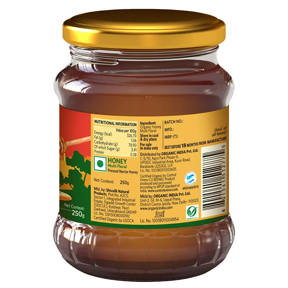 Organic India Honey Multi Floral -250 gm