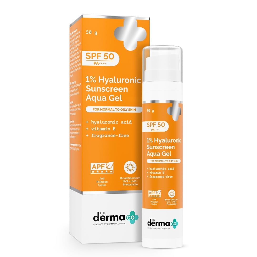 The Derma Co 1% Hyaluronic Sunscreen Aqua Gel