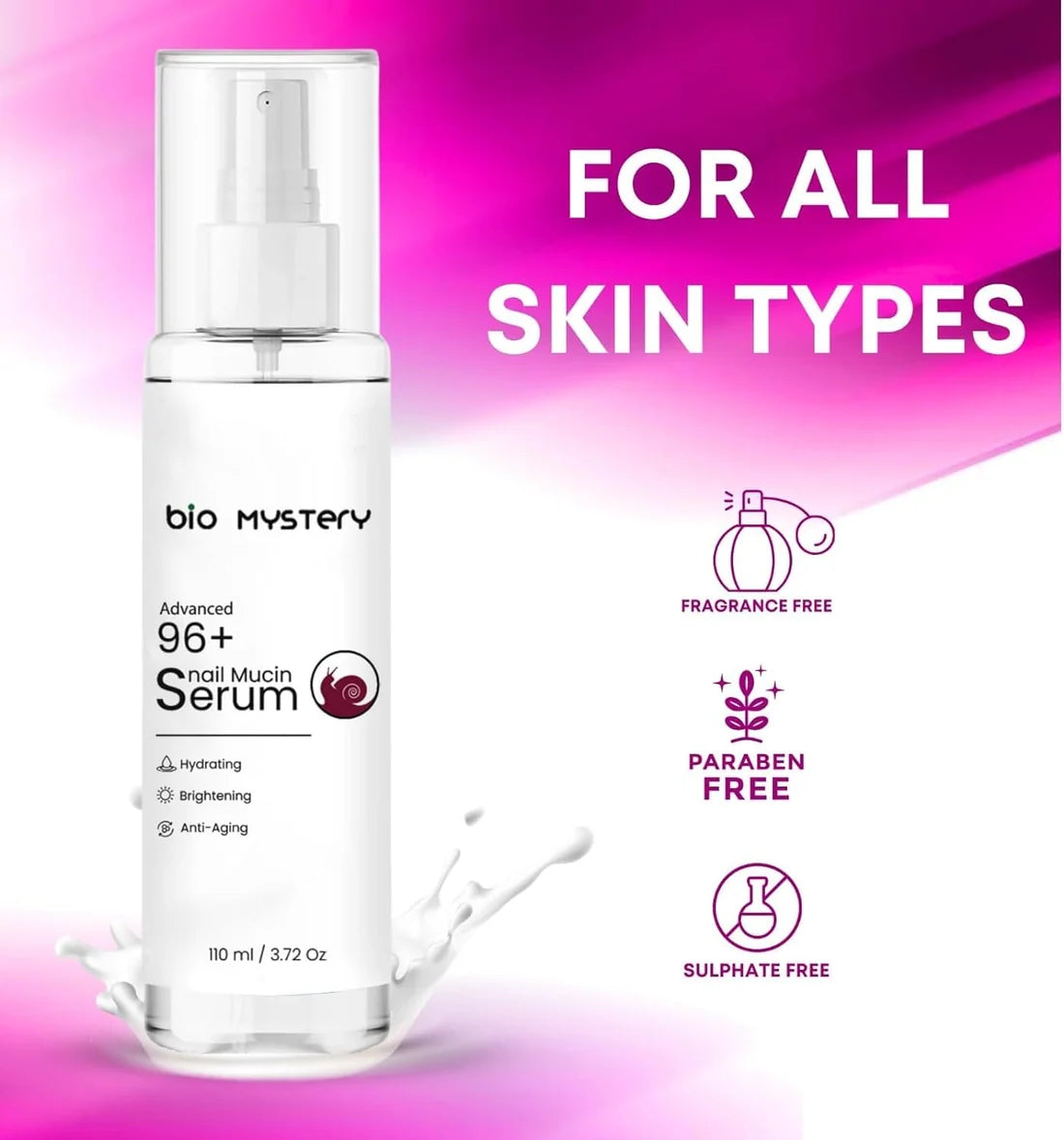 Advanced 96+ Snail Mucin Face Serum