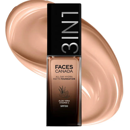 Faces Canada All Day Hydra Matte Foundation-Golden Beige 032 - 25 ml