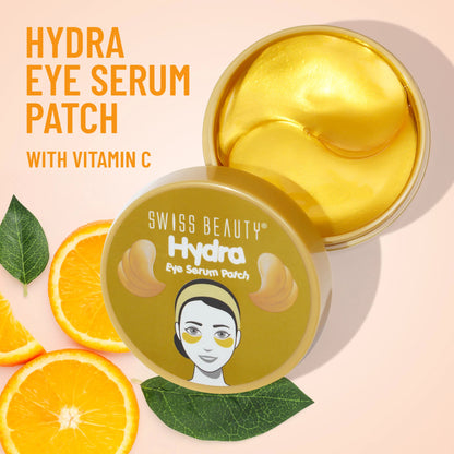 Swiss Beauty Hydra Eye Serum Patches For Dark Circles And Puffiness , Hydrate Skin - Vitamin-C - 60 Patches