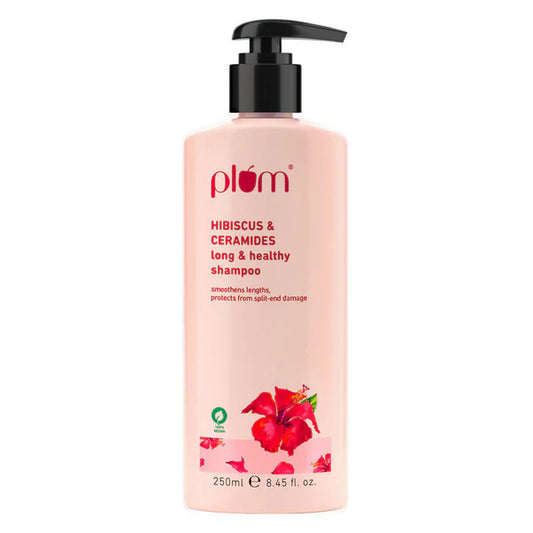 Plum Hibiscus & Ceramides Shampoo For Long, Healthy Hair - 250 ml