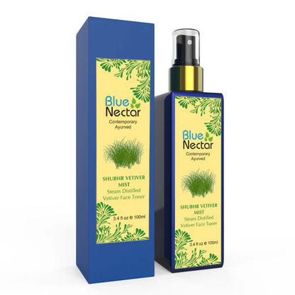 Blue Nectar Shubhr Steam Distilled Vetiver Toner Water & Face Tonic Mist - 100 ml